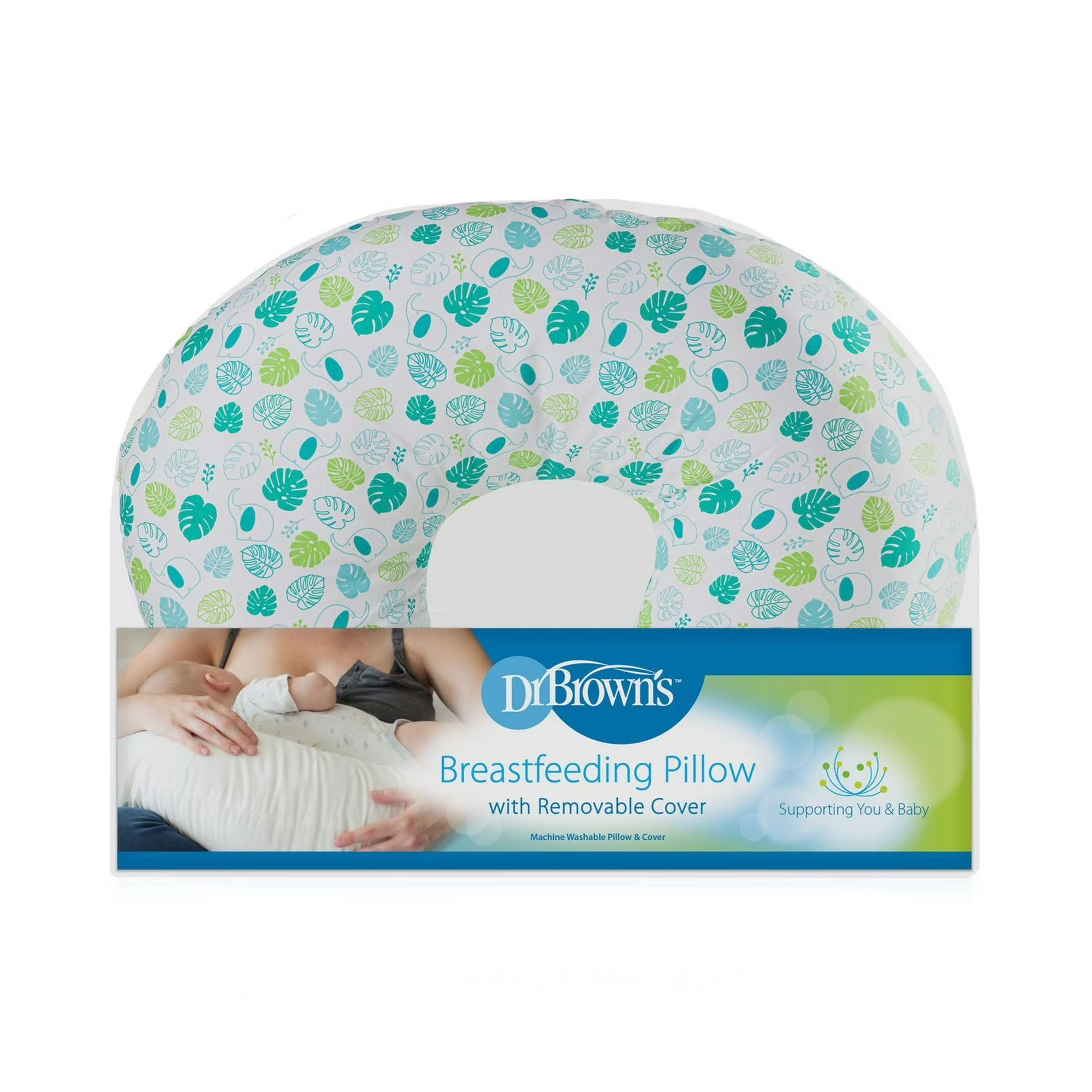 Dr. Brown's Ergonomic Breastfeeding Pillow - Green