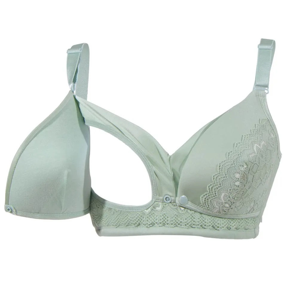 Okus - Full Cup Maternity & Nursing Bra - Green - Large