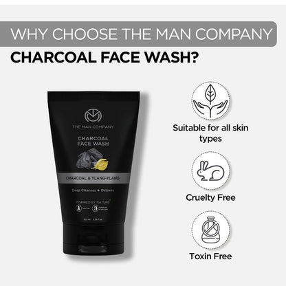 THE MAN COMPANY Ylang-Ylang & Argan | Charcoal Face Wash