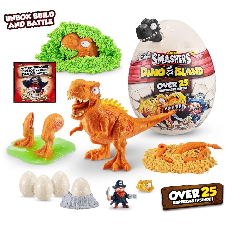 Smasher Mega Dino Combo (Dino Island + Jurassic Light Up Dino Egg)