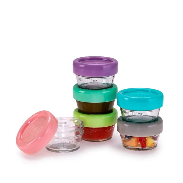 Melii - Glass Food Storage Container 2oz - 6 pcs