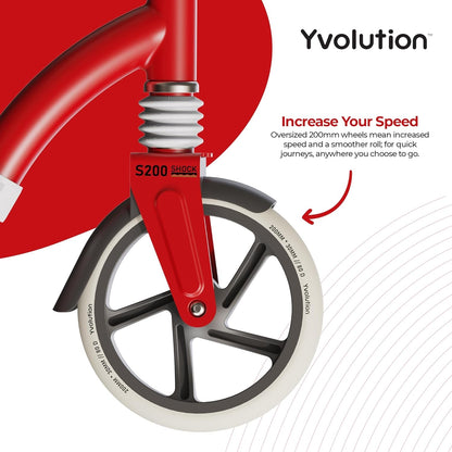 Yvolution 2 wheel Scooter S200 - Red