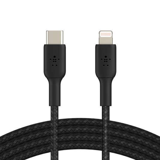 Belkin BOOST CHARGE™ Lightning to USB-C Cable_Braided, 2M, Black