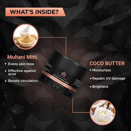THE MAN COMPANY Skin Brightening Cream | Multani Mitti & Coco Butter