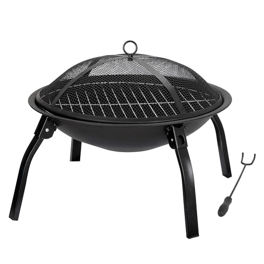 Round Folding Fire Pit