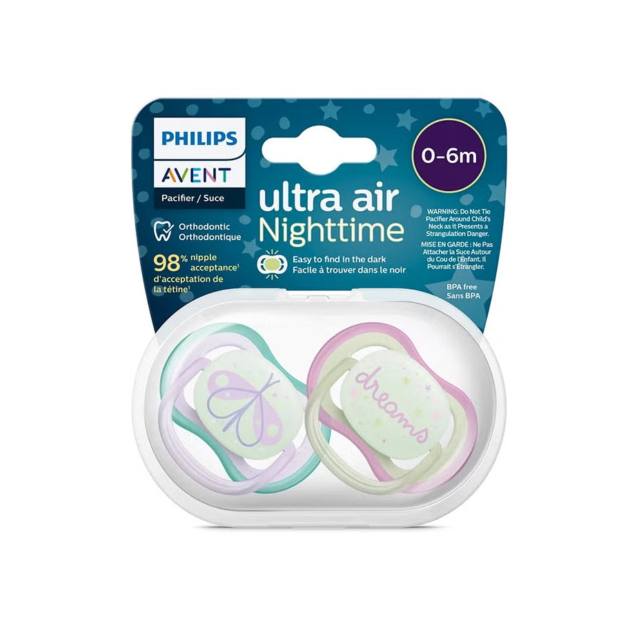 Philips Avent  Ultra Air Night Pacifier - 2pc