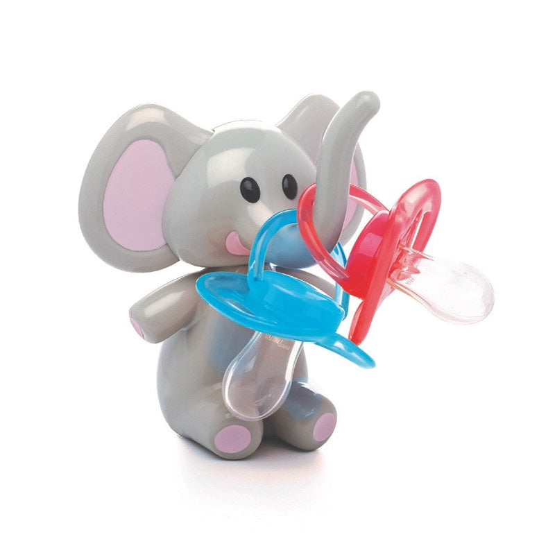 Melii Elephant Pacifier Holder - Pink Ears