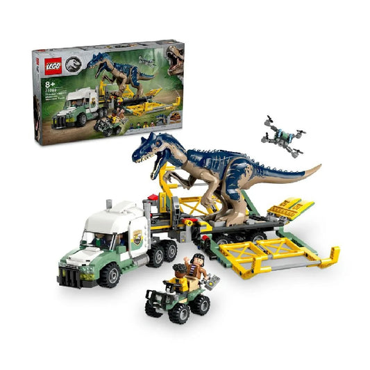 LEGO Dinosaur Missions: Allosaurus Transport Truck, Jurassic World 76966 Building Set - 588 Pieces