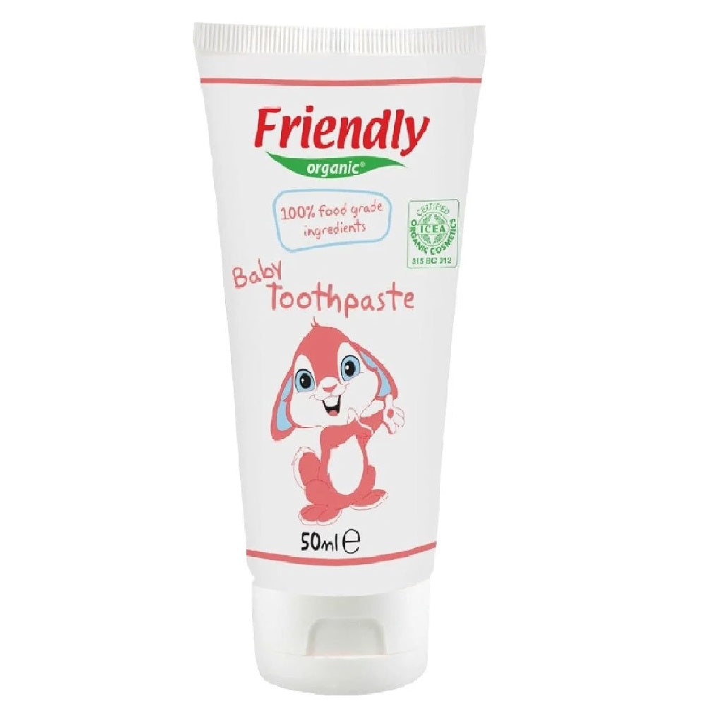 Friendly Organic Babytoothpaste 100% Foodgrade (Raspberry)  50ml