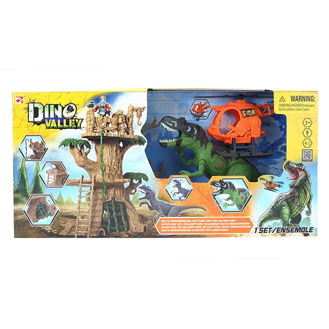 Dino Valley Light & Sound Siats Meekerorum Capture Copter Play Set