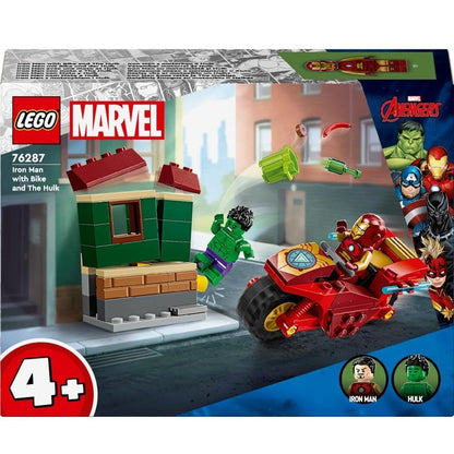 LEGO 76287 Iron Man with Bike and The Hulk