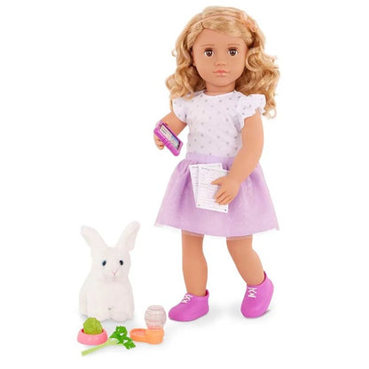 Our Generation - Jabby Doll Deluxe Pet Lover Doll W/ Book