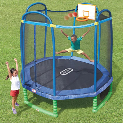 Little Tikes - 10ft Sports Trampoline With Basket Ball Hoop
