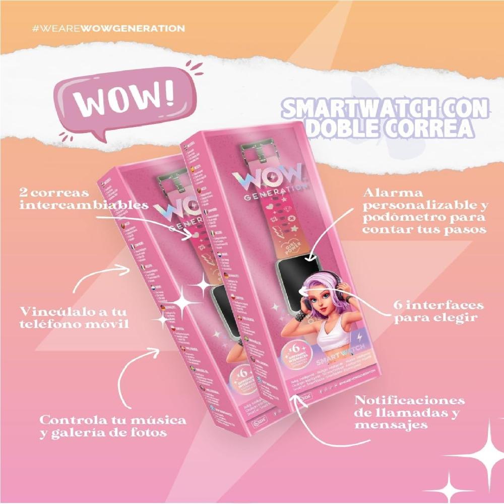 Wow Generation Smart-watch Pink