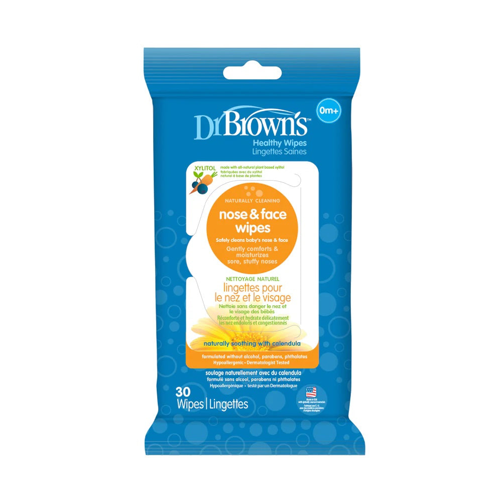 Dr. Brown's Nose & Face Wipes Pack Of 30