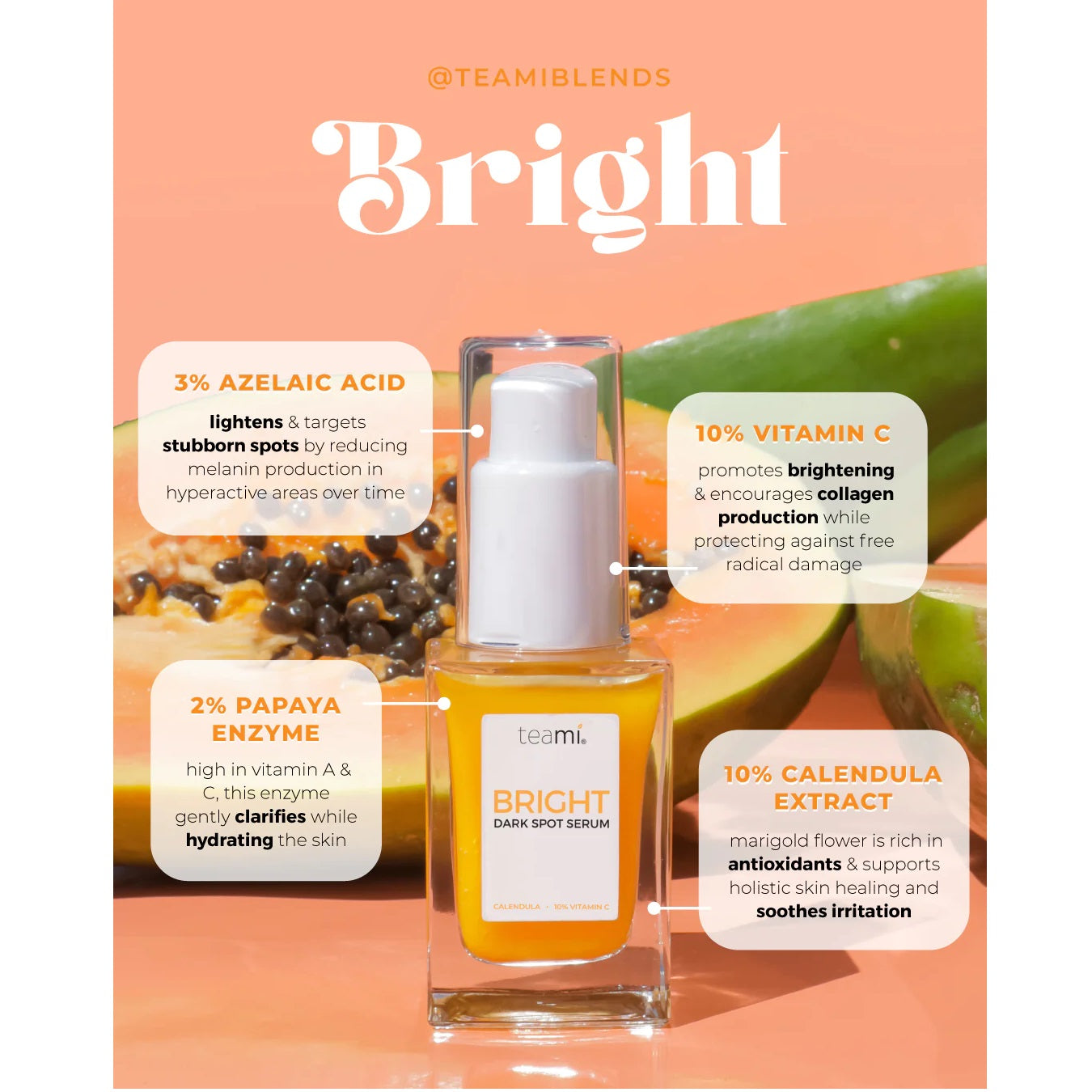 Teami Blends Bright Dark Spot Serum 1oz