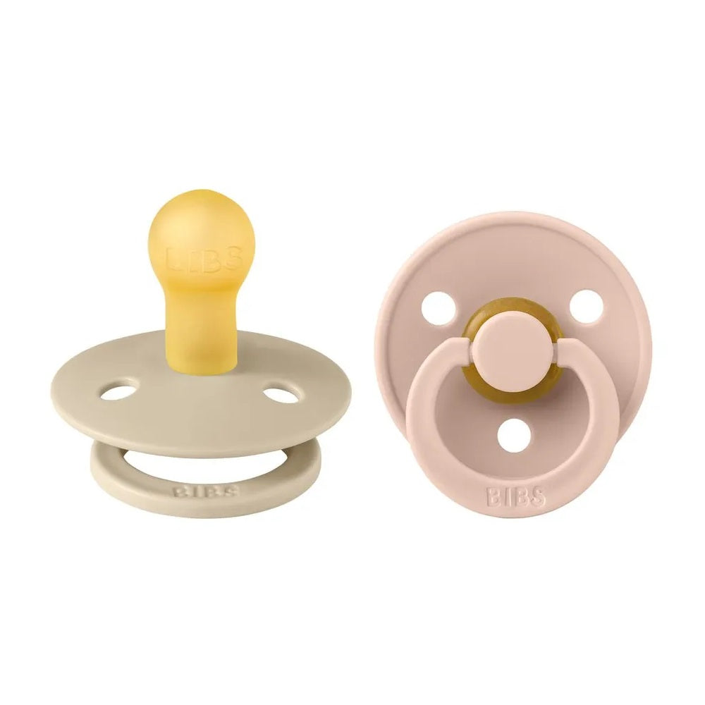 Bibs - Colour S1 Pacifiers - Pack of 2 - Vanilla/Blush