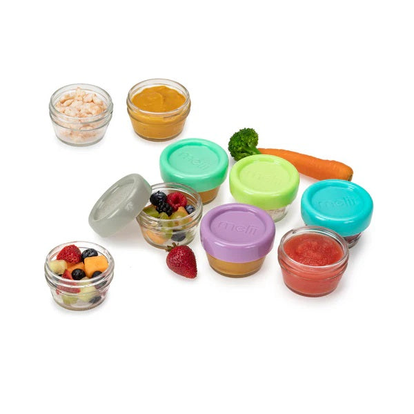 Melii - Glass Food Storage Container 2oz - 12 pcs