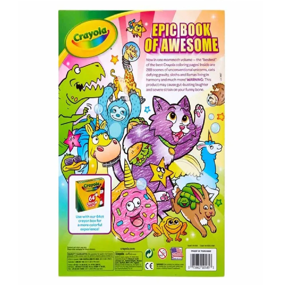 Crayola 288-Page Coloring Book, Epic Adventure