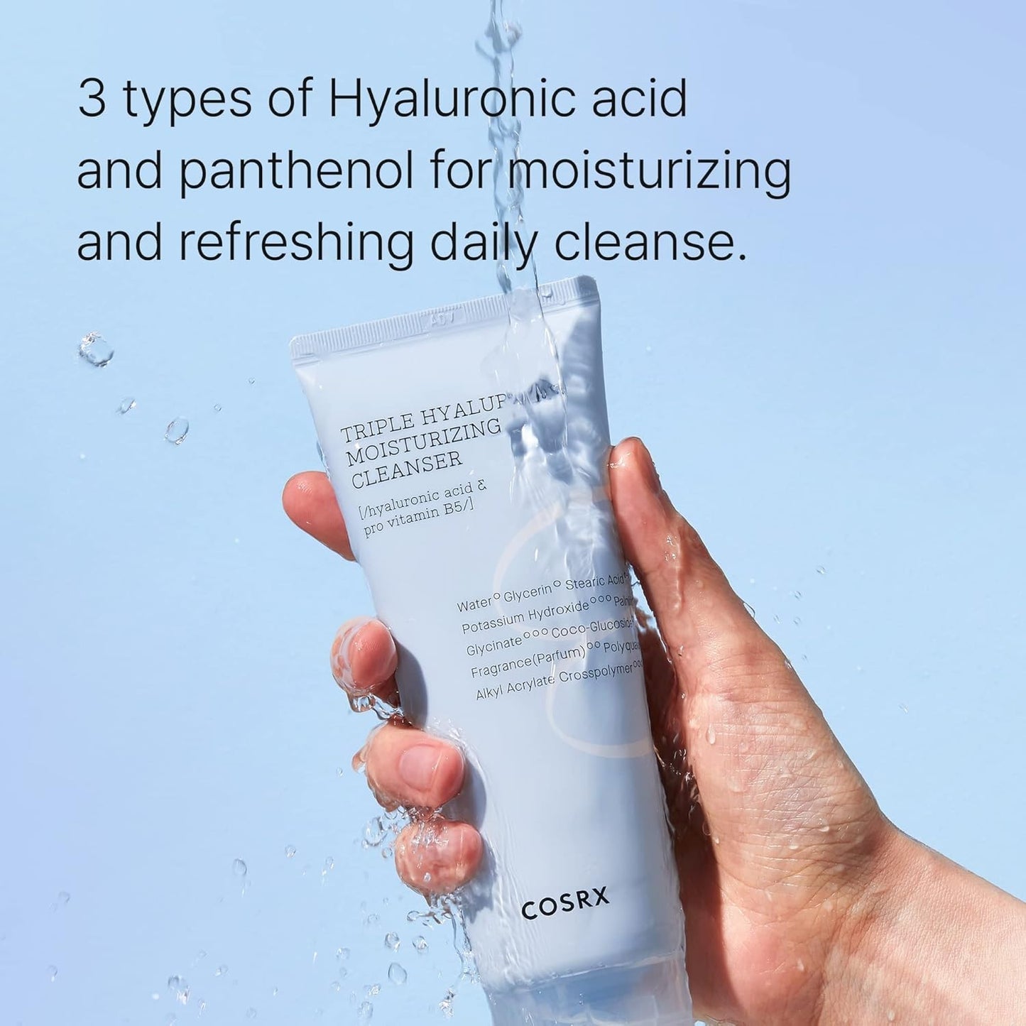 COSRX Hydrium Triple Hyaluronic Moisturizing Cleanser 150ml