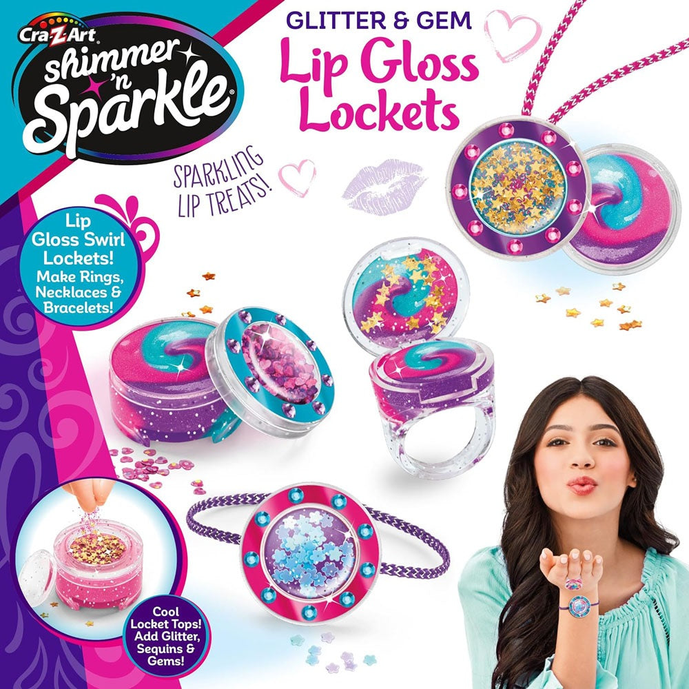 Shimmer N Sparkle Glitter & Gem Lip Gloss Locket (SNS-65548)