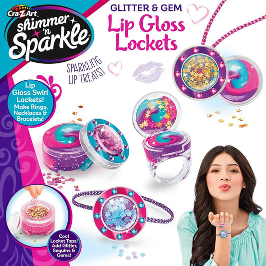 Shimmer N Sparkle Glitter & Gem Lip Gloss Locket (SNS-65548)