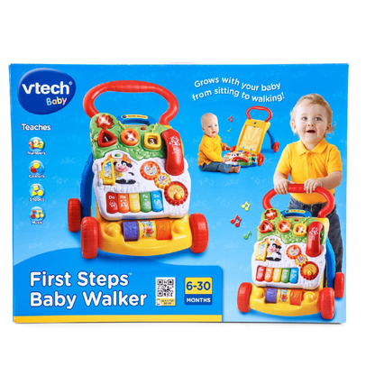 VTech First Steps Baby Walker (Green & Red)