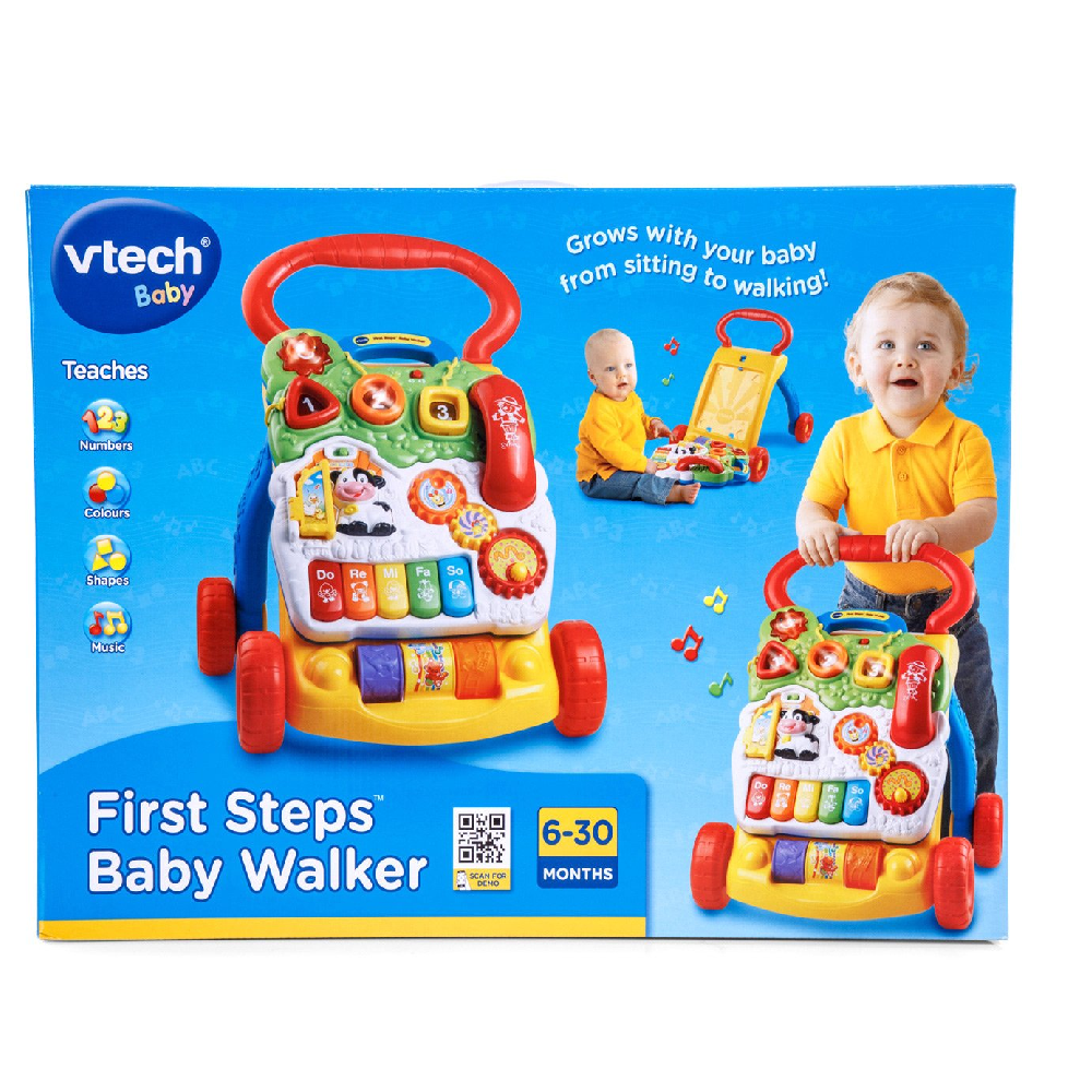 VTech First Steps Baby Walker (Green & Red)