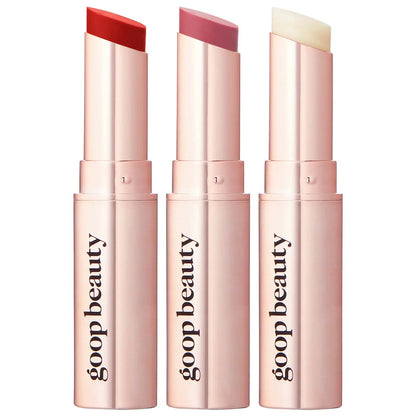Goop Goopgenes Clean Nourishing Lip Balm Trio 4.6g - Tomato + Peony
