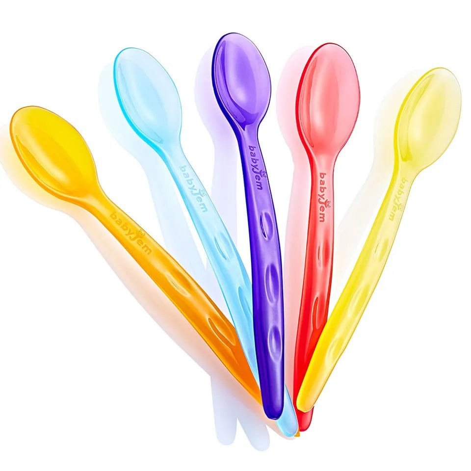 Babyjem - Transparent Cup Spoon - Pack of 5