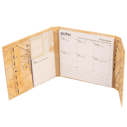 إريك - مخطط أسبوعي لهاري بوتر مع ملاحظات لاصقة 