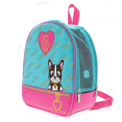 كلب بولدوج كيوتكينز مع حقيبة حمل