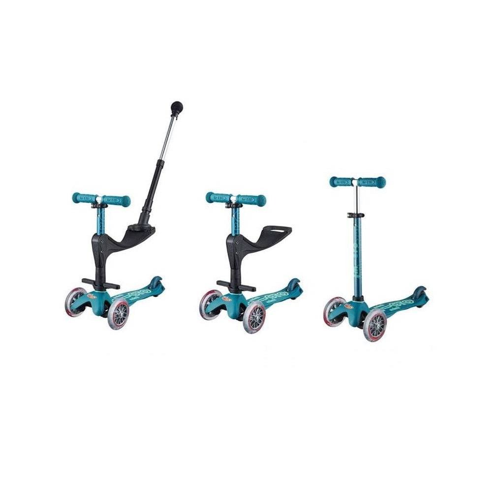 Micro - Mini Deluxe 3 in 1 Deluxe Plus Scooter - Ice Blue