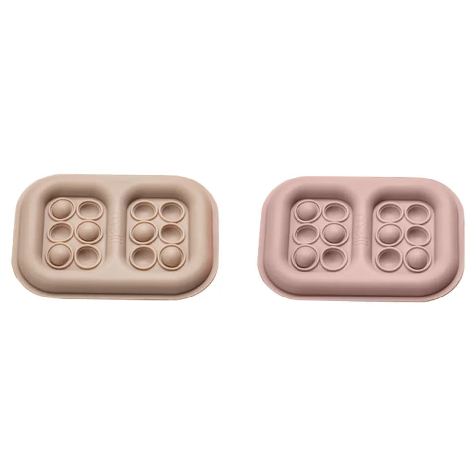 Melii - Silicone Pop-It Ice Pack - 2pcs - Pink & Grey