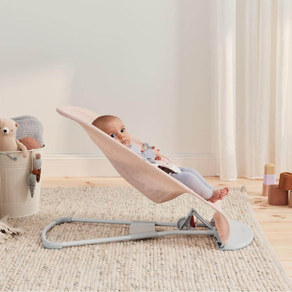 BabyBjorn Bouncer Balance Soft Mesh - Pearly Pink/White