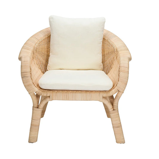 Café Rattan Chair - White