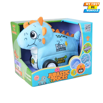 Qilun Toys Stegosaurus Plush Car for Kids 2.4G R/C