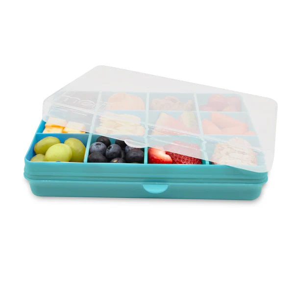 Melii - Snackle Food Container with Removable Divider 4oz - Turquoise