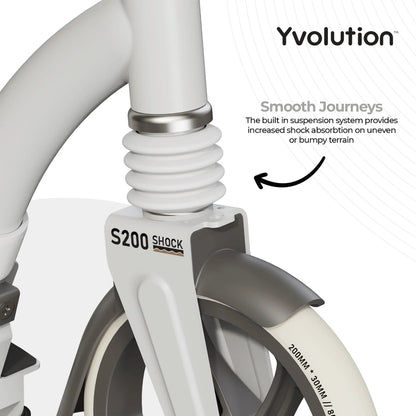 Yvolution 2 wheel Scooter S200 - White