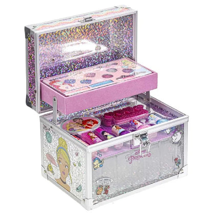 Townley Girl Disney Princess Train Case Cosmetic Makeup Set