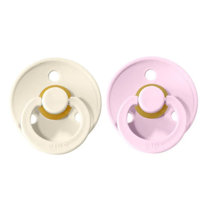 BIBS - 2pcs. Pacifier 0-6m - Ivory/Baby Pink