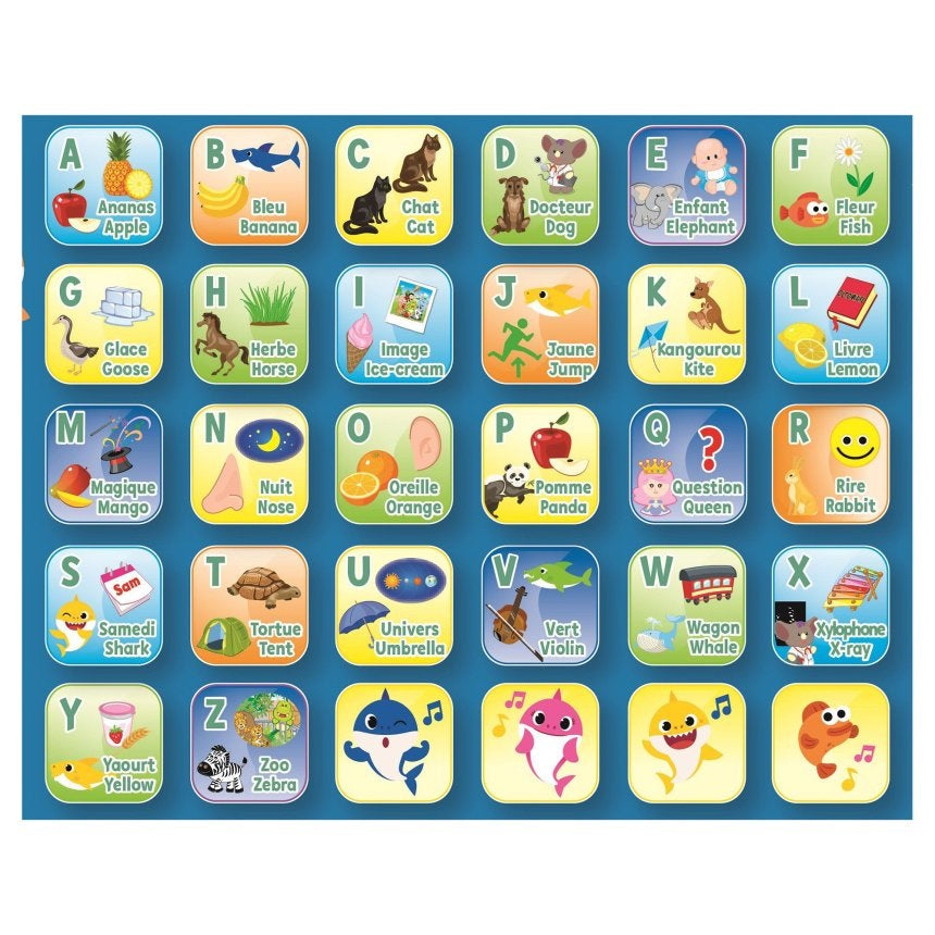 Lexibook - Baby Shark Bilingual Educational Tablet (French/English)