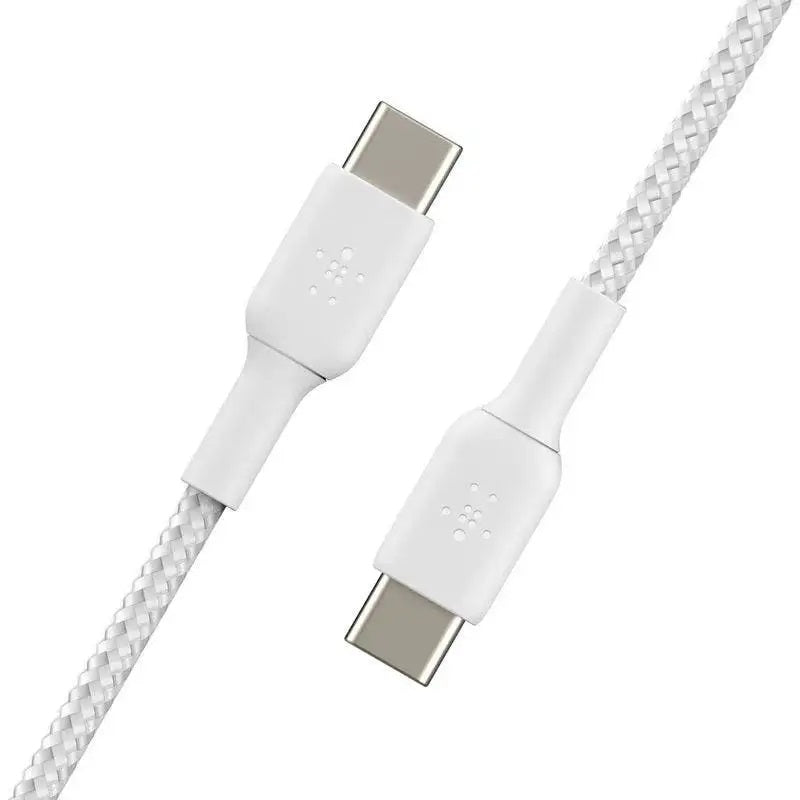 Belkin BOOST CHARGE Braided USB-C to USB-C Cable, White