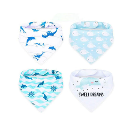 Little Story Bandana Drool Bibs Set of 4 - Pirates