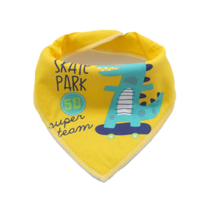Little Story Bandana Drool Bibs Set of 4 - DINOSAUR