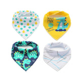 Little Story Bandana Drool Bibs Set of 4 - DINOSAUR