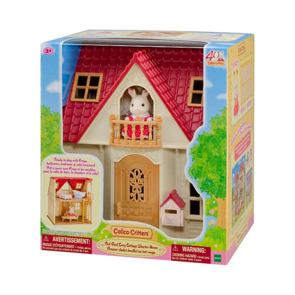 Calico Critters Red Roof Cozy Cottage With Figurines, Furniture & Accessory