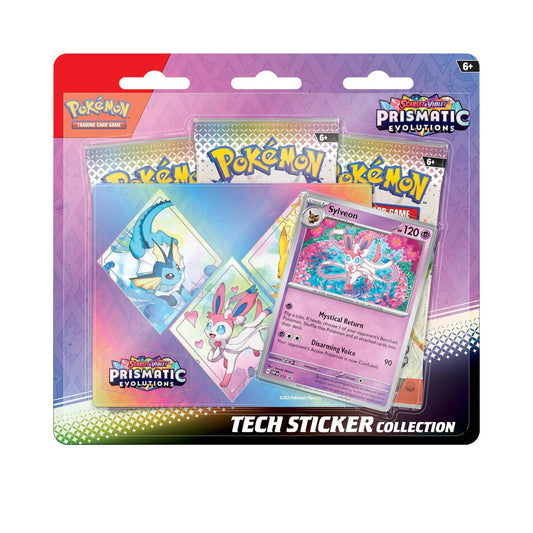 Pokemon TCG: Scarlet & Violet Prismatic Evolutions Tech Sticker Collection Blister Pack
