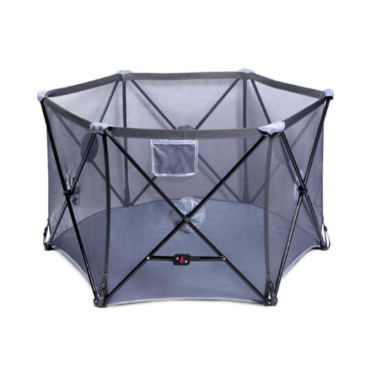 Baby Safe Foldable Playard - Grey