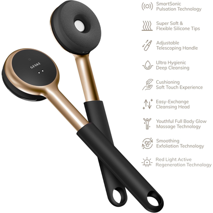 Geske Sonic LED Full-Body Brush | 9 in 1 Gray